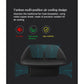 Fanless car HUD with cooling airflow vents showing top and front air circulation