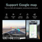 HUD navigation system projecting speed and route guidance with Google Maps support