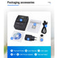 Thermal printer kit with printer, user manual, USB cable, power adapter, and paper