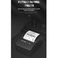 Portable thermal receipt printer with a printed paper roll coming out