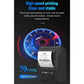 58mm Bluetooth thermal receipt printer with paper roll and control buttons