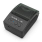 Black portable thermal printer with clear top cover and front status LEDs