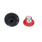 Car battery switch parts: black knob marked NO/OFF and red polarity cap