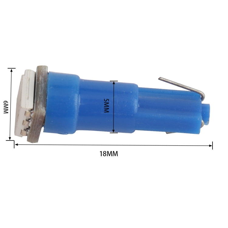 Blue T5 LED bulb, about 18mm long with 6mm base width