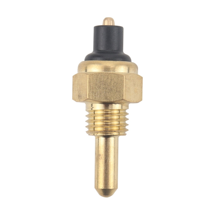 Oil temperature sensor with brass hex fitting and black plastic cap