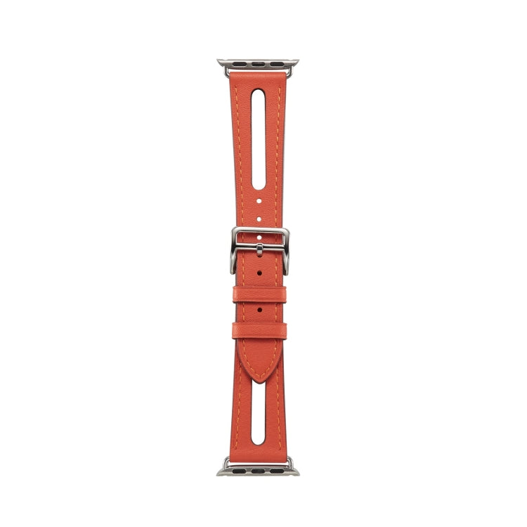 Top-grain Leather Watchband For Apple Watch Series 6 & SE & 5 & 4 40mm / 3 & 2 & 1 38mm