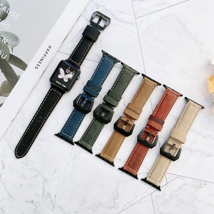 Set of leather buckle replacement watch bands with perforated straps in multiple colors