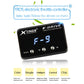 Black electronic throttle controller with blue F-8 display and three silver control knobs