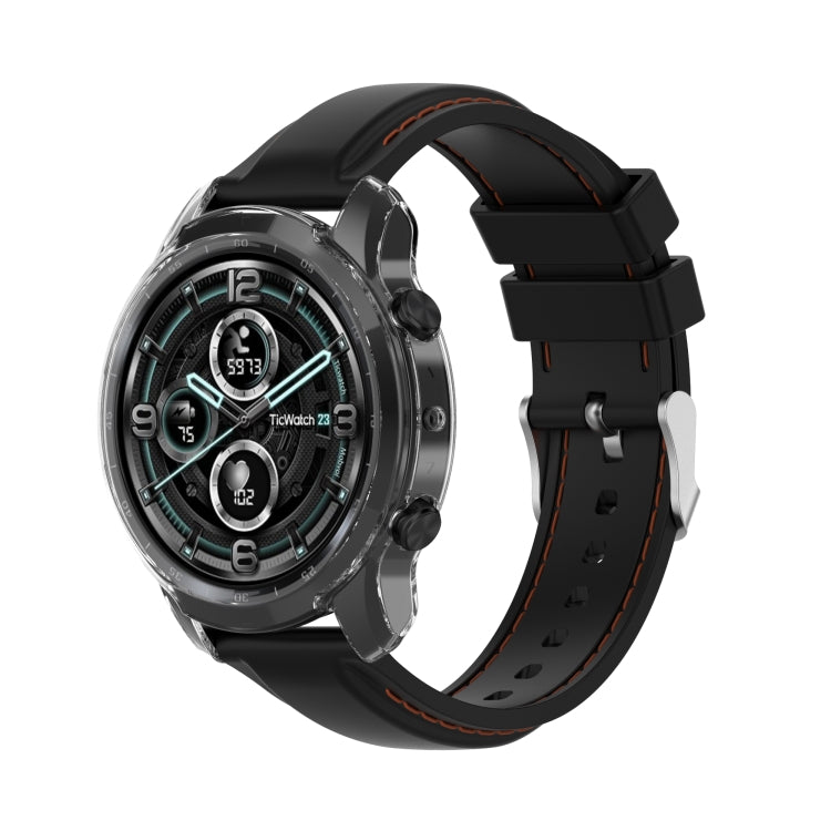 For TicWatch Pro 3 / Pro 3 Lite Half Coverage Hollowed TPU Protective Case, For TicWatch Pro 3