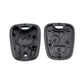 Car key fob case interior and outer back cover pieces, dark gray plastic shell