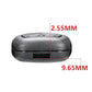 Key fob case dimensions shown: 9.65mm length, 2.55mm thickness, dark gray shell