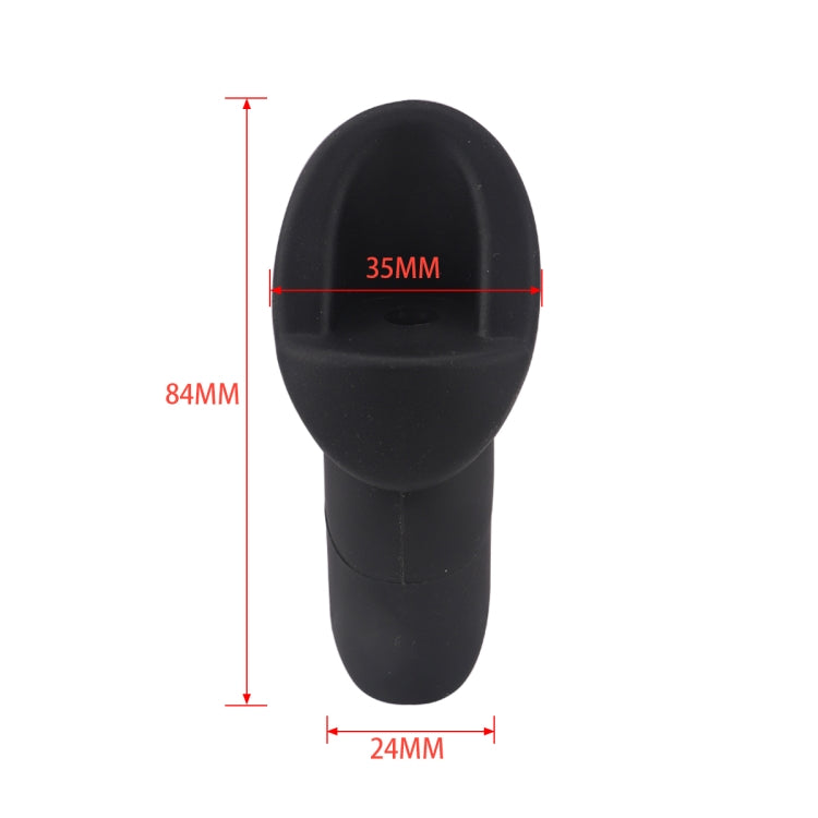 Black antenna base with 84mm height; 35mm head width and 24mm base width
