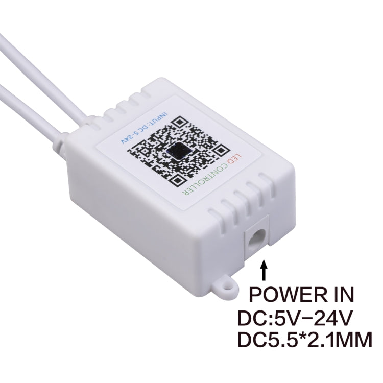 LED RGB controller power input module, DC 5V–24V, DC5.5x2.1mm