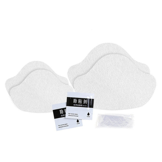 Self-adhesive white heel protection stickers, two-piece set