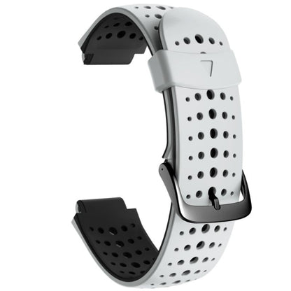 Two-color Silicone Replacement Strap Watchband, For Garmin Forerunner 220