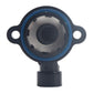 Throttle body position sensor with front circular port, black body, blue gasket ring