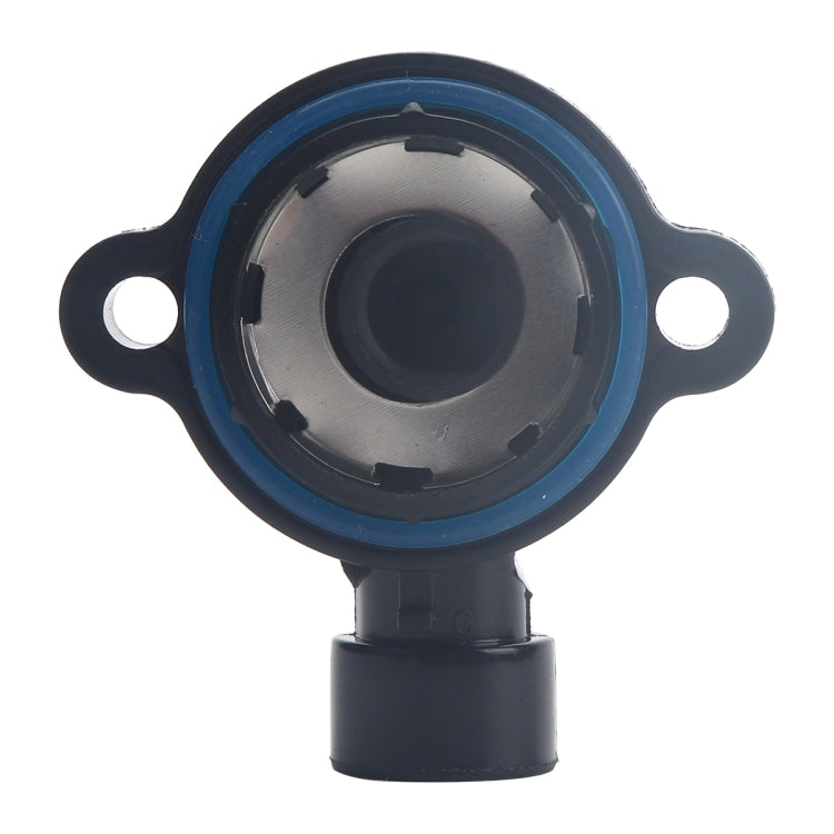 Throttle body position sensor with front circular port, black body, blue gasket ring