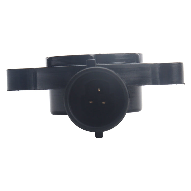 Throttle body position sensor with two-pin connector and black cylindrical outlet