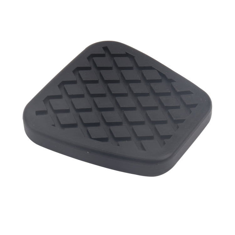 Black rubber clutch pedal sleeve with raised grip tread pattern