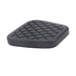 Black rubber clutch pedal sleeve tread side, angled view