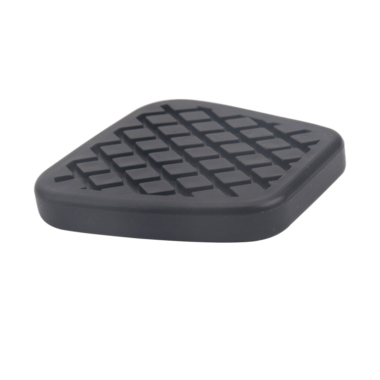 Black rubber clutch pedal sleeve tread side, angled view