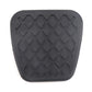 Black rubber clutch pedal sleeve with deep diamond tread texture