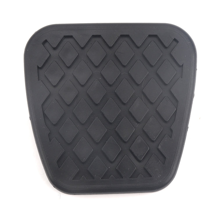 Black rubber clutch pedal sleeve with deep diamond tread texture