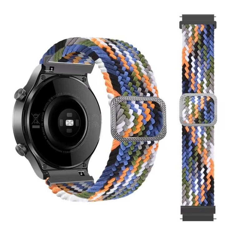 Adjustable Nylon Braided Elasticity Replacement Strap Watchband, For Huawei Watch 3 / 3 Pro