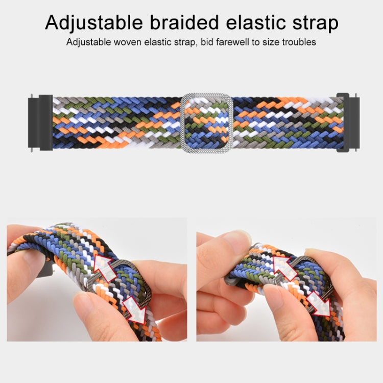 Adjustable Nylon Braided Elasticity Replacement Strap Watchband, For Huawei Watch 3 / 3 Pro