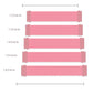 Adjustable braided nylon watch strap lengths: 125mm to 165mm, shown in pink