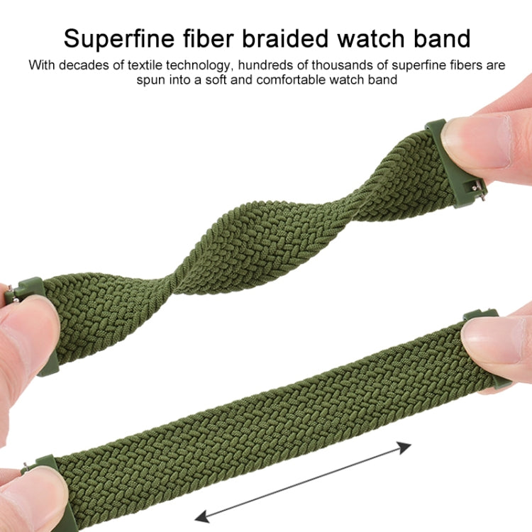 For Samsung Galaxy Watch 3 41mm Adjustable Nylon Braided Elasticity Replacement Strap Watchband, 125mm, 135mm, 145mm, 155mm, 165mm
