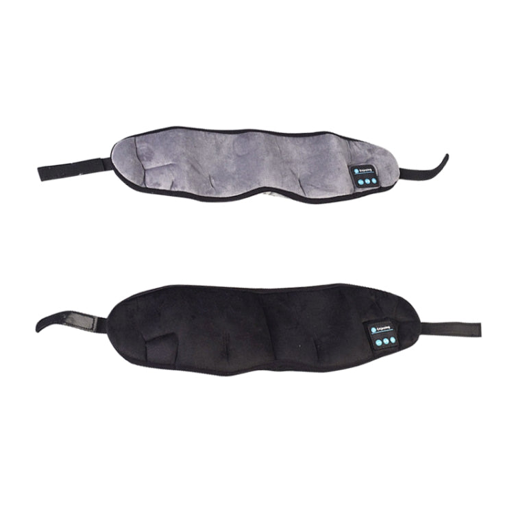 Pair of Bluetooth sleep eye masks: black and gray with remote control panels