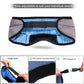 Adjustable Bluetooth sleep eye mask with blue lining, side padding, and elastic band
