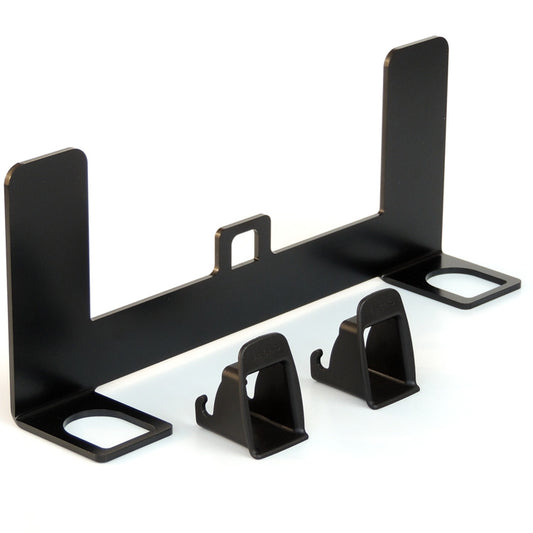 Universal ISOFIX + latch children seat interface, black mounting bracket set