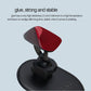 Paste-type magnetic car phone mount with red adhesive glue pad