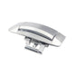 Right-side exterior door handle, silver with visible latch mechanism