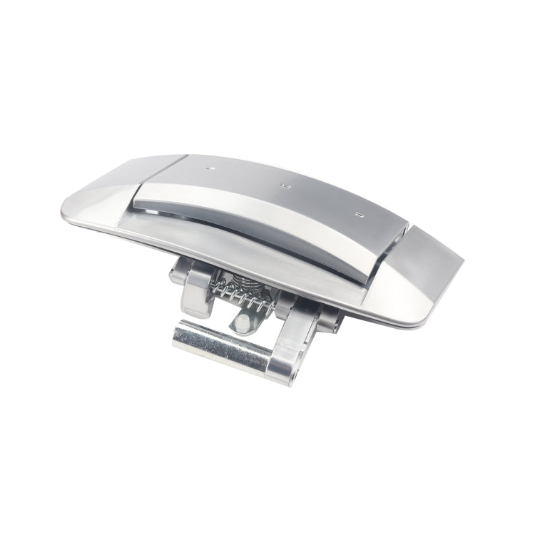 Right-side exterior door handle, silver with visible latch mechanism