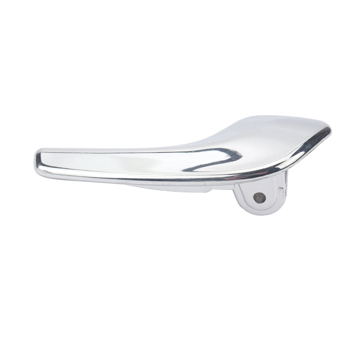 Chrome right-side door inside handle with long grip and round fixing base