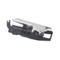 Left inside door handle exterior piece with chrome trim over black frame