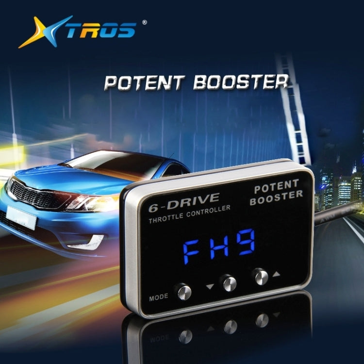 TROS 6-Drive potent booster electronic throttle controller with blue FH.9 display
