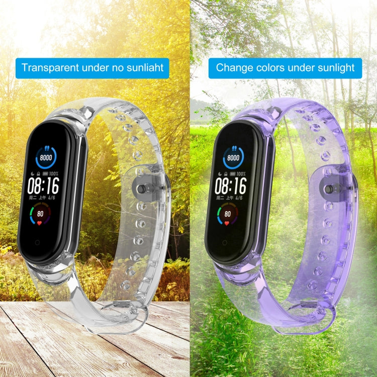 Discoloration in Light TPU Replacement Strap Watchband, For Xiaomi Mi Band 6 / 5 / 4 / 3