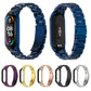 For Xiaomi Mi Band 6 / 5 CS Mijobs CS Metal Three Bead Stainless Steel Watch Band