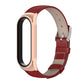 For Xiaomi Mi Band 6 / 5 Mijobs First Layer Cowhide Plus Replacement Watchband