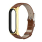 For Xiaomi Mi Band 6 / 5 Mijobs First Layer Cowhide Plus Replacement Watchband