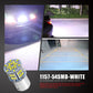 LED brake light bulb with silver metal base and multi-LED SMD array