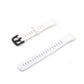 White silicone watch band with buckle and adjustment holes, for Honor Band 6