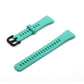 Teal silicone watch band with buckle and adjustment holes, for Honor Band 6