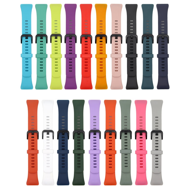Silicone watch strap color assortment with multiple perforated bands in various colors