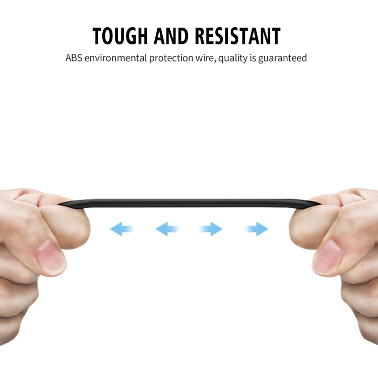 Double SAE socket cable held by hands, black exterior, red inner wire, two plug ends