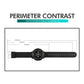 SKMEI digital LED watch on long strap shown in a size measurement diagram